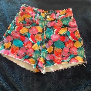 Zara fruit shorts